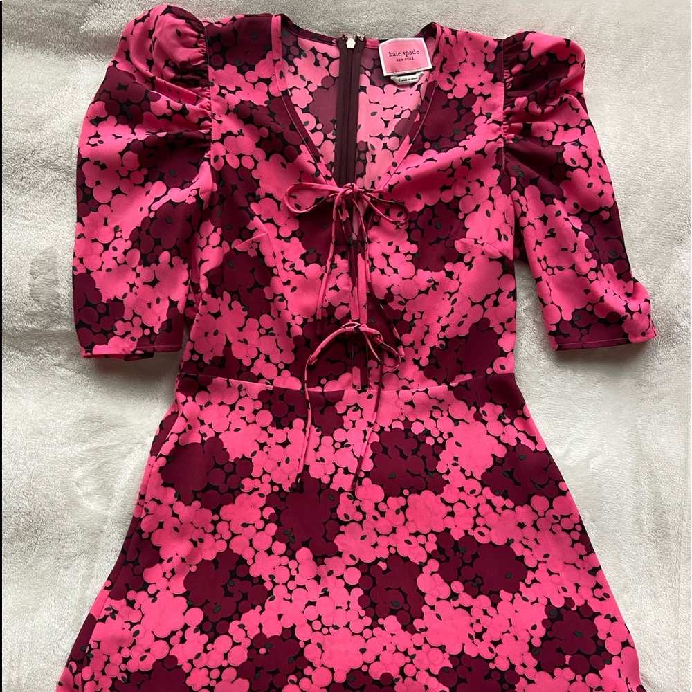 Kate Spade Size Small Pink/Purple Patterned Dress